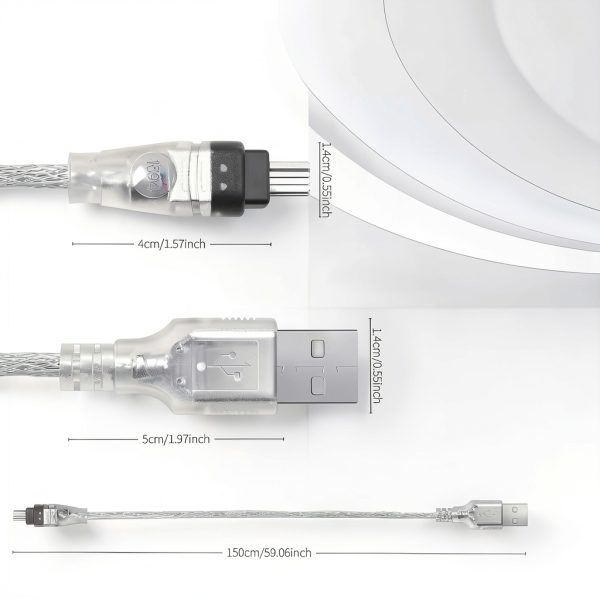 MAYWILLA USB to Firewire Cable-7