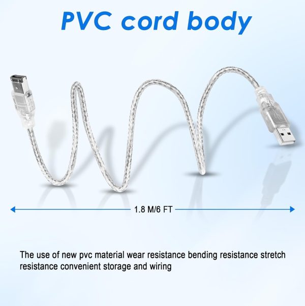 Firewire to USB Cable wtyixs 6Pin PCIe-5