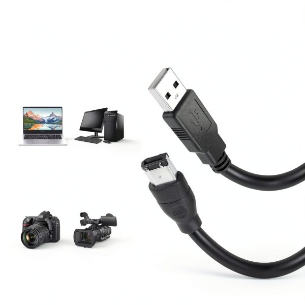 MEIRIYFA Firewire 6-pin to USB Adapter Cable-1