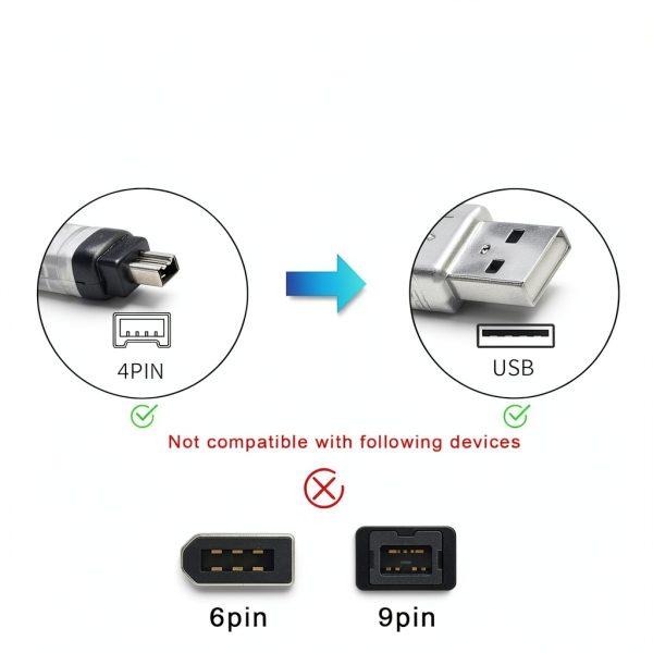 MAYWILLA USB to Firewire Cable-1