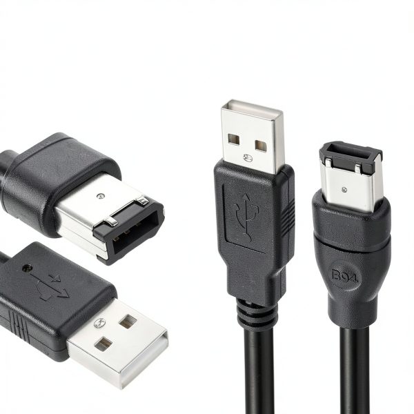 MEIRIYFA Firewire 6-pin to USB Adapter Cable-2