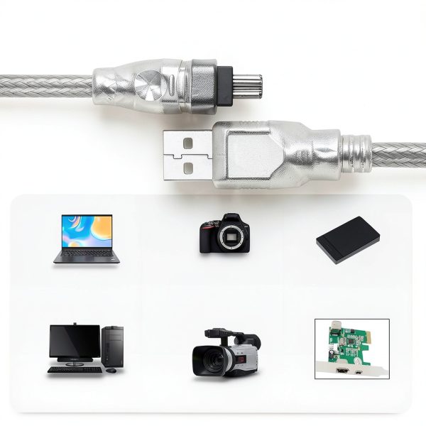 MAYWILLA USB to Firewire Cable-6
