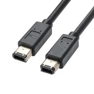 CY FireWire 1394 Cable 6Pin Male-6Pin Female Black-0