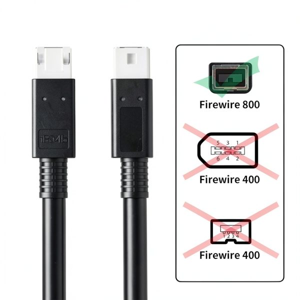 LUKFOCAB 9 to 9 Pin Firewire 800 Cable-2