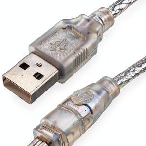 USB FireWire Cable by BLUEXIN Translucent 3ft-0