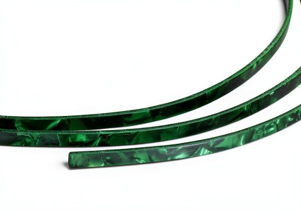 Green Plastic Guitar Binding Strip 1650mm x 5mm x 1.5mm - Durable Trim-3