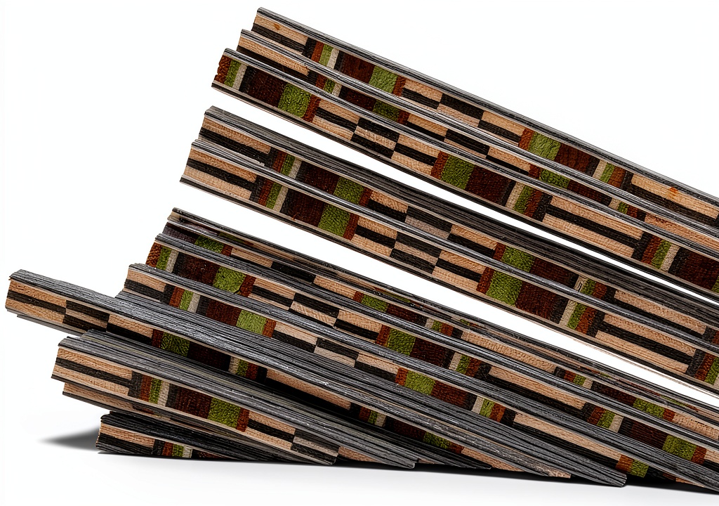 Installing Luthier Purfling Binding 25 Strip Guitar Inlay on a wooden desk