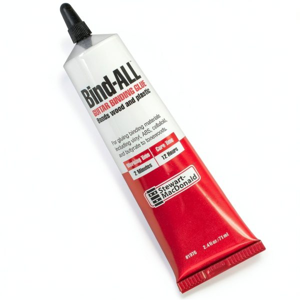 StewMac Guitar Binding Glue Fast-Setting Red Gel 2.4 fl oz-0