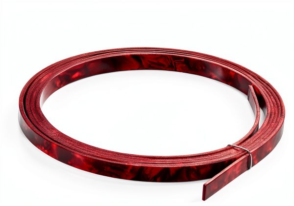 MECCANIXITY Guitar Binding Plastic Strip 1650x6x1.5mm Burgundy 2 Pack-1