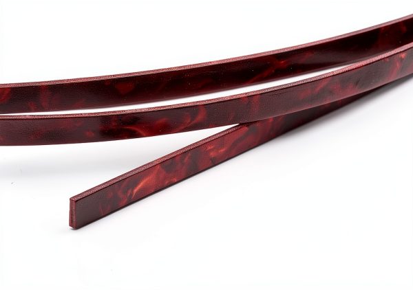 MECCANIXITY Guitar Binding Plastic Strip 1650x6x1.5mm Burgundy 2 Pack-3