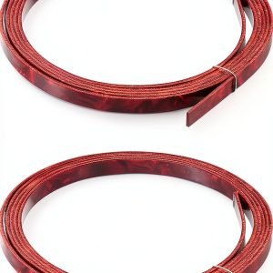 MECCANIXITY Guitar Binding Plastic Strip 1650x6x1.5mm Burgundy 2 Pack-0